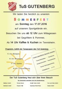 Sommerfest 2016